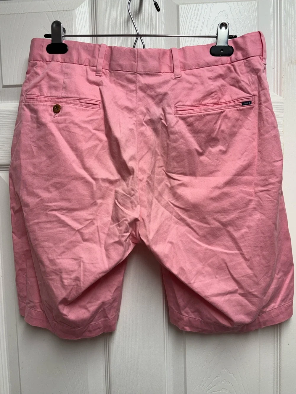 Polo Golf Ralph Lauren Men's Pink Cotton Twill Stretch Chino Shorts Size 30